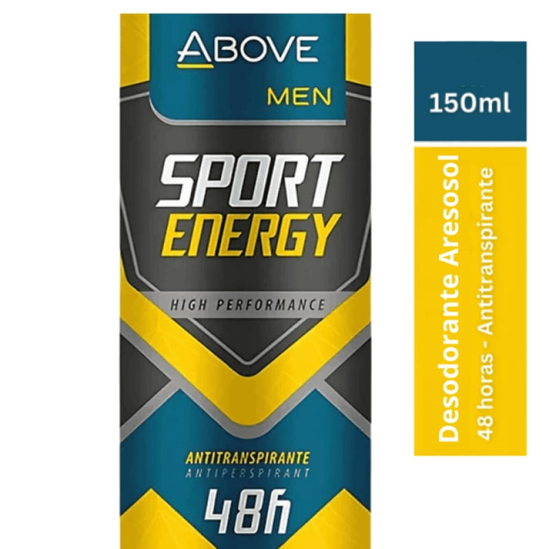 Desodorante Above Sport Energy Men 48h 150ml