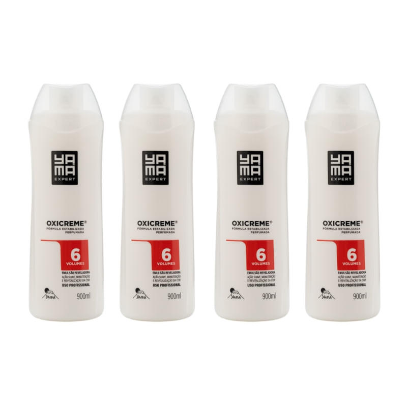 Kit Emulsão Reveladora Professional 6 Vol  900ml C/4 Yamá