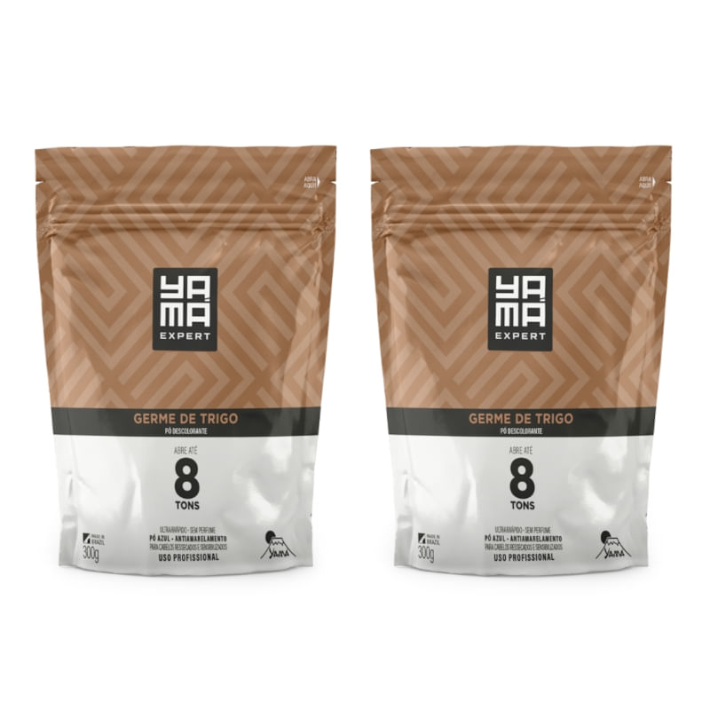 Kit C/2 Pó Descolorante Germe de Trigo Refil 300g Yamá