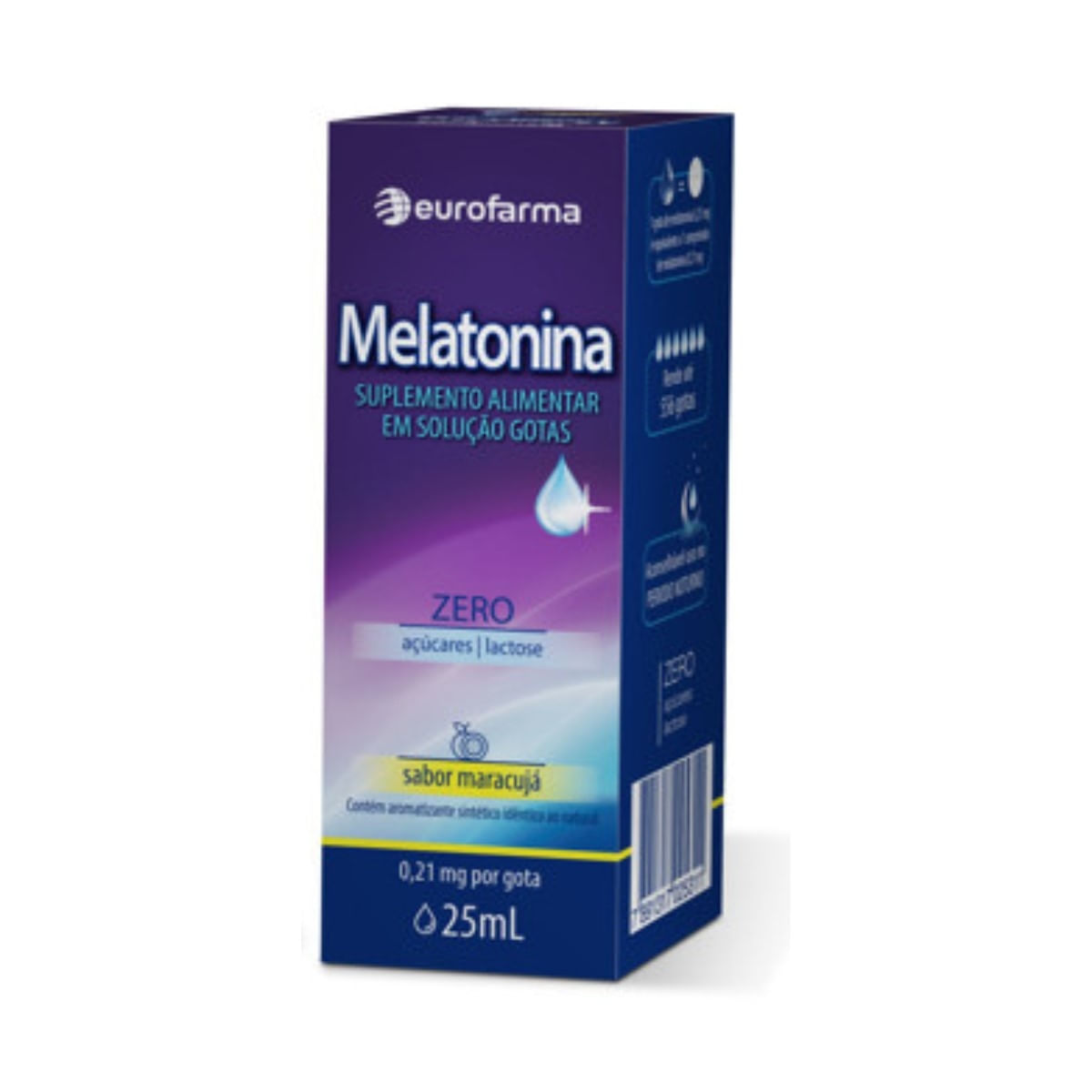 Melatonina Eurofarma - Suplemento Alimentar em Gotas - 25ml - Sabor Maracujá