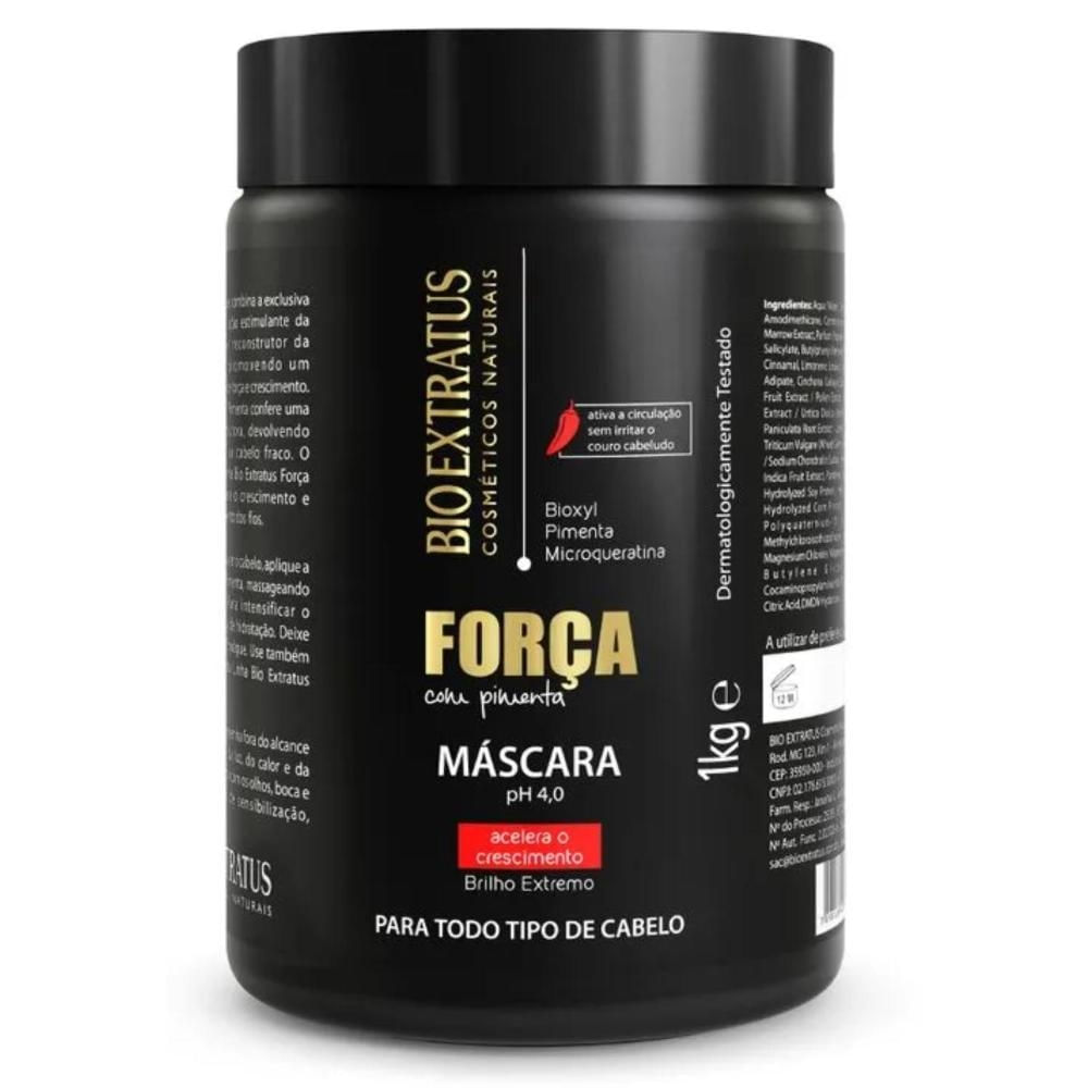 Máscara Fortalecedora Bio Extratus Força com Pimenta 1kg