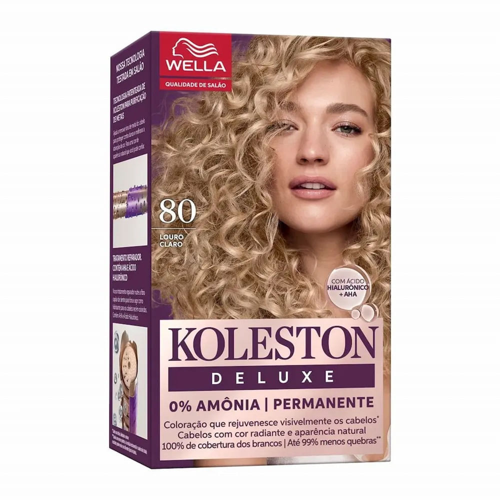 Tintura Koleston Deluxe 80 Louro Claro