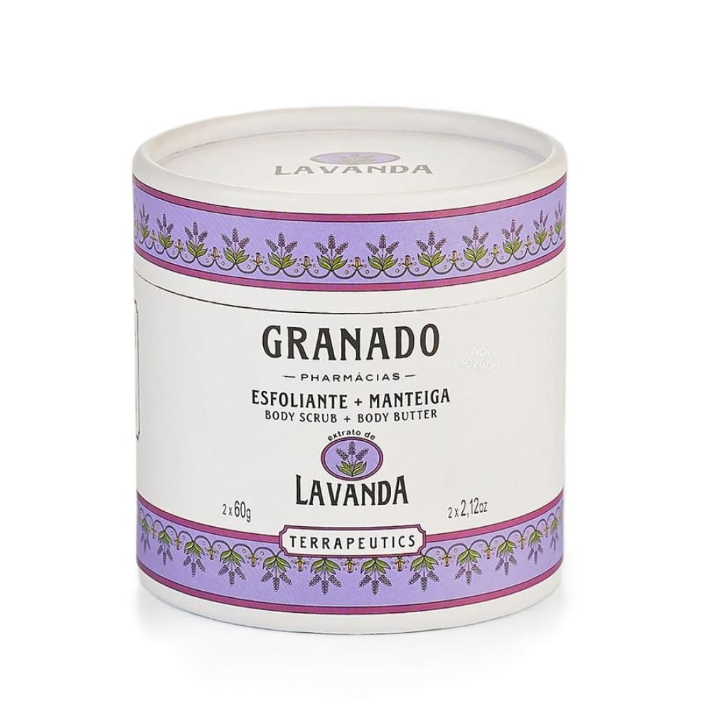 Kit Corporal Granado Terrapeutics Lavanda Esfoliante 60g + Manteiga 60g