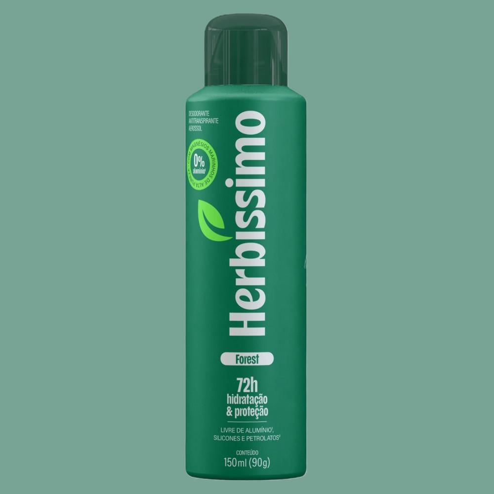 Desodorante Antitranspirante Aerosol Herbíssimo Zero Alumínio