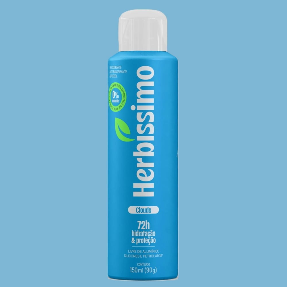 Desodorante Antitranspirante Aerosol Herbíssimo Zero Alumínio