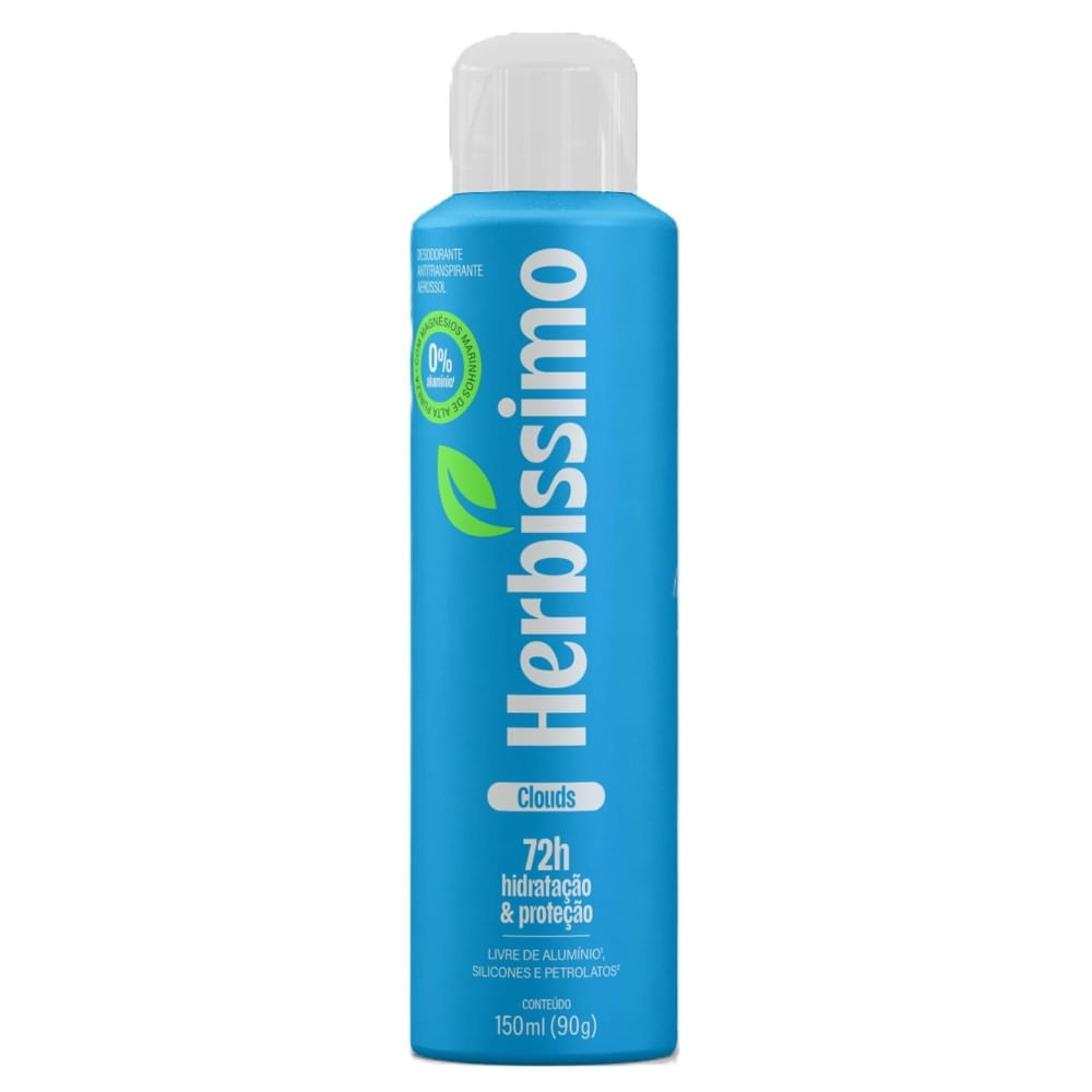 Desodorante Antitranspirante Aerosol Herbíssimo Zero Alumínio