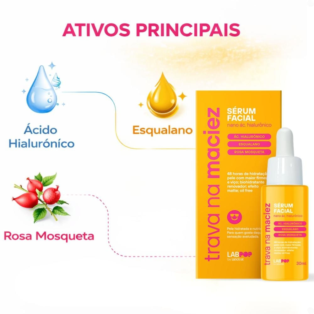 Sérum Facial LabPop by Labotrat Trava na Maciez 30ml - Época
