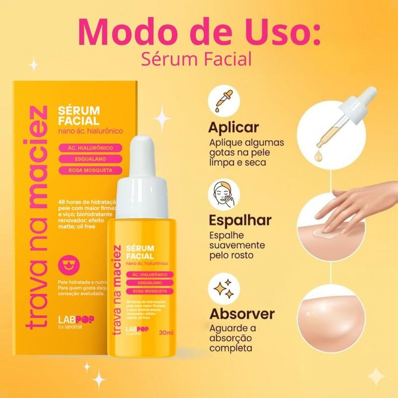 Sérum Facial LabPop by Labotrat Trava na Maciez 30ml - Época