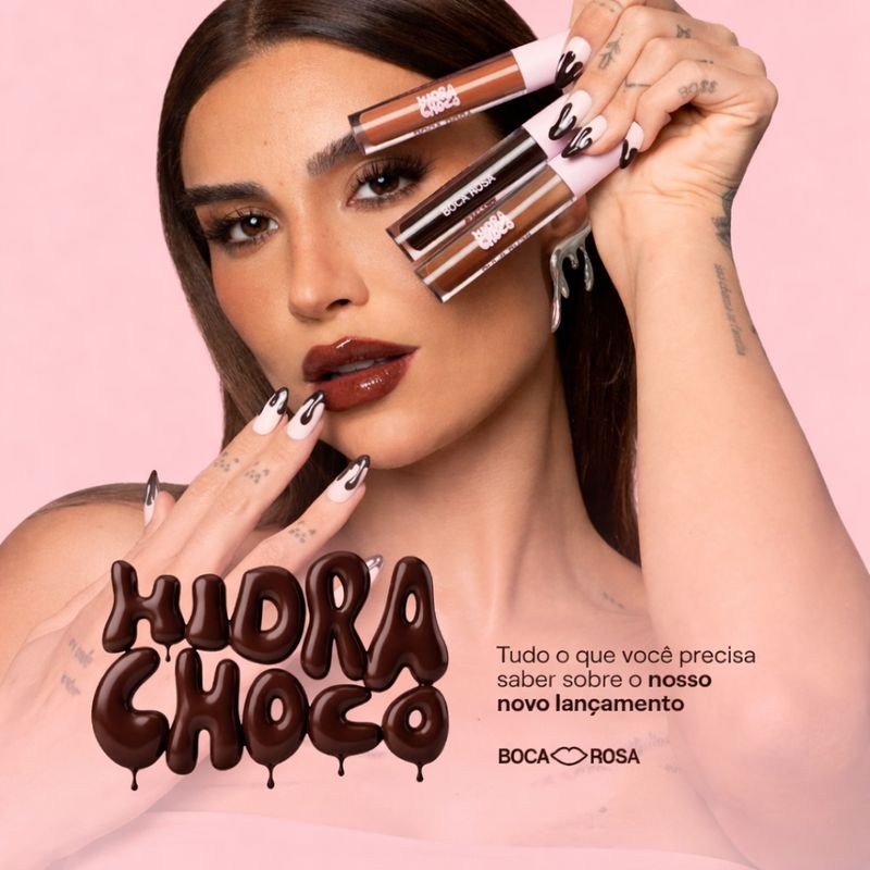 Gloss - Boca Rosa - Hidra Choco Kit Gloss Labial Choccolate