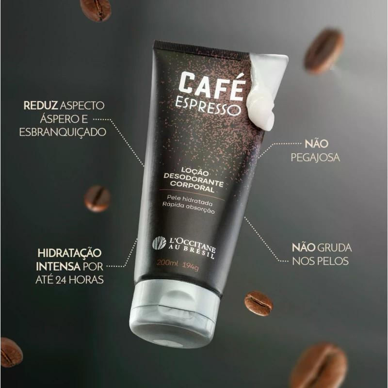 Loção Desodorante Corporal Café Espresso L'Occitane Au Brésil