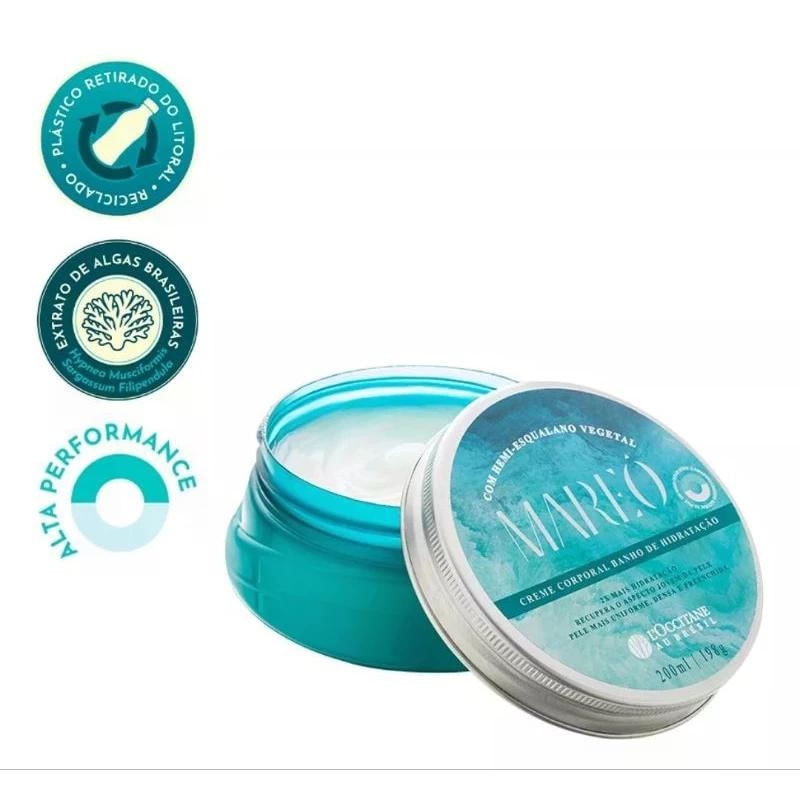 Creme Corporal Banho de Hidratação Mareô L'Occitane Au Brésil 200ml