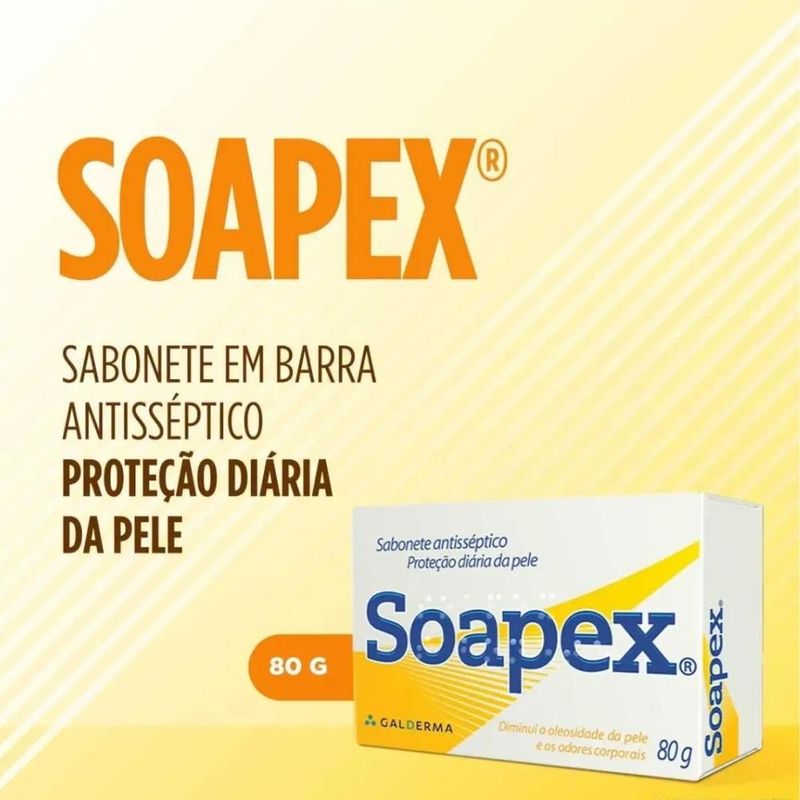 Soapex Sabonete Antisséptico em Barra 80g - Época Cosméticos