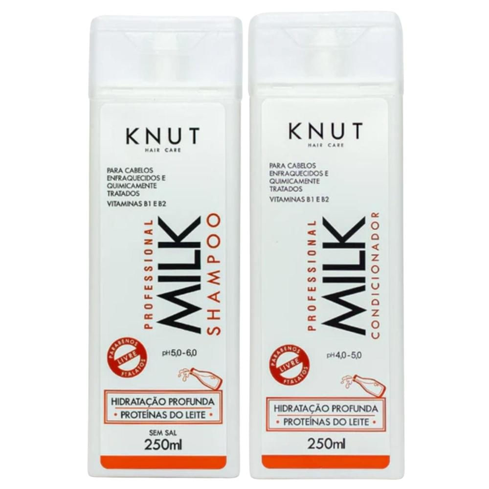 Knut Milk Shampoo e Condicionador Hidratação Intensiva 250ml