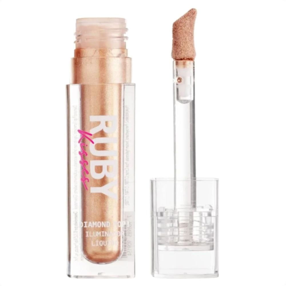 Iluminador Líquido Ruby Kisses Diamond Pop! Golden Dlh03bb