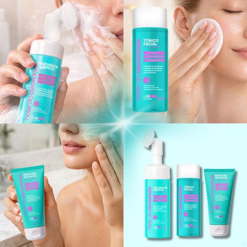 Kit LabPop by Labotrat Hater da Oleosidade: Espuma de Limpeza