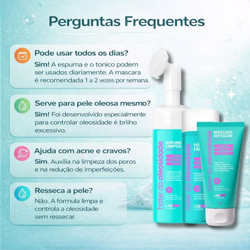 Kit LabPop by Labotrat Hater da Oleosidade: Espuma de Limpeza