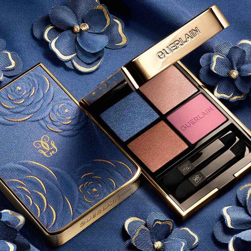 Paleta de Sombras Guerlain Ombres G Denim Blossom - Época Cosméticos