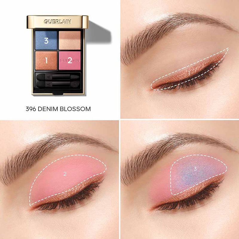 Paleta de Sombras Guerlain Ombres G Denim Blossom - Época Cosméticos
