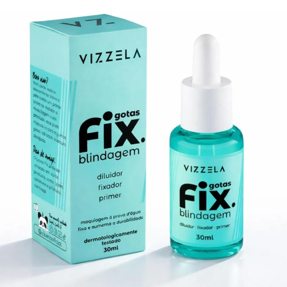 Diluidor Blindagem em Gotas Vizzela Fix Primer Vegano 30ml