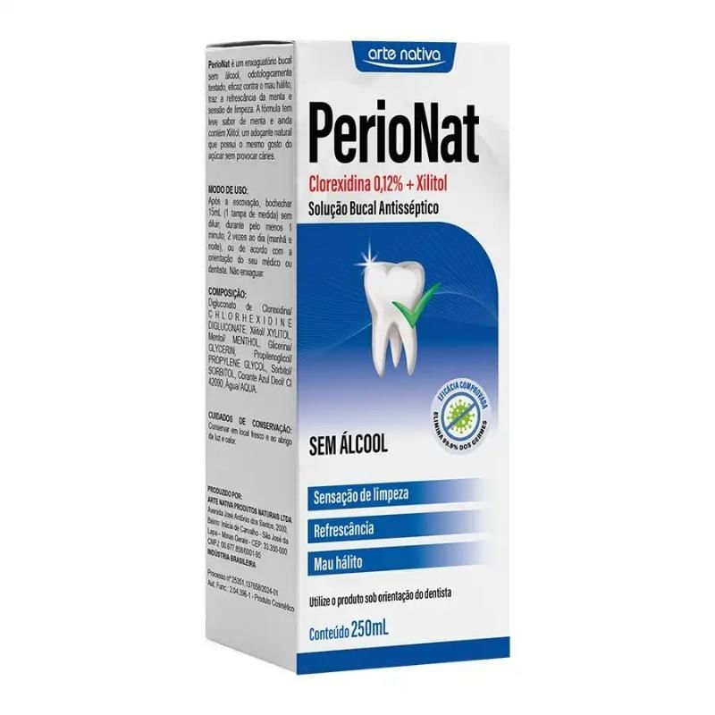 Perionat Solução Bucal Sem Alcool 250Ml - Arte Nativa Avaliar O Produto