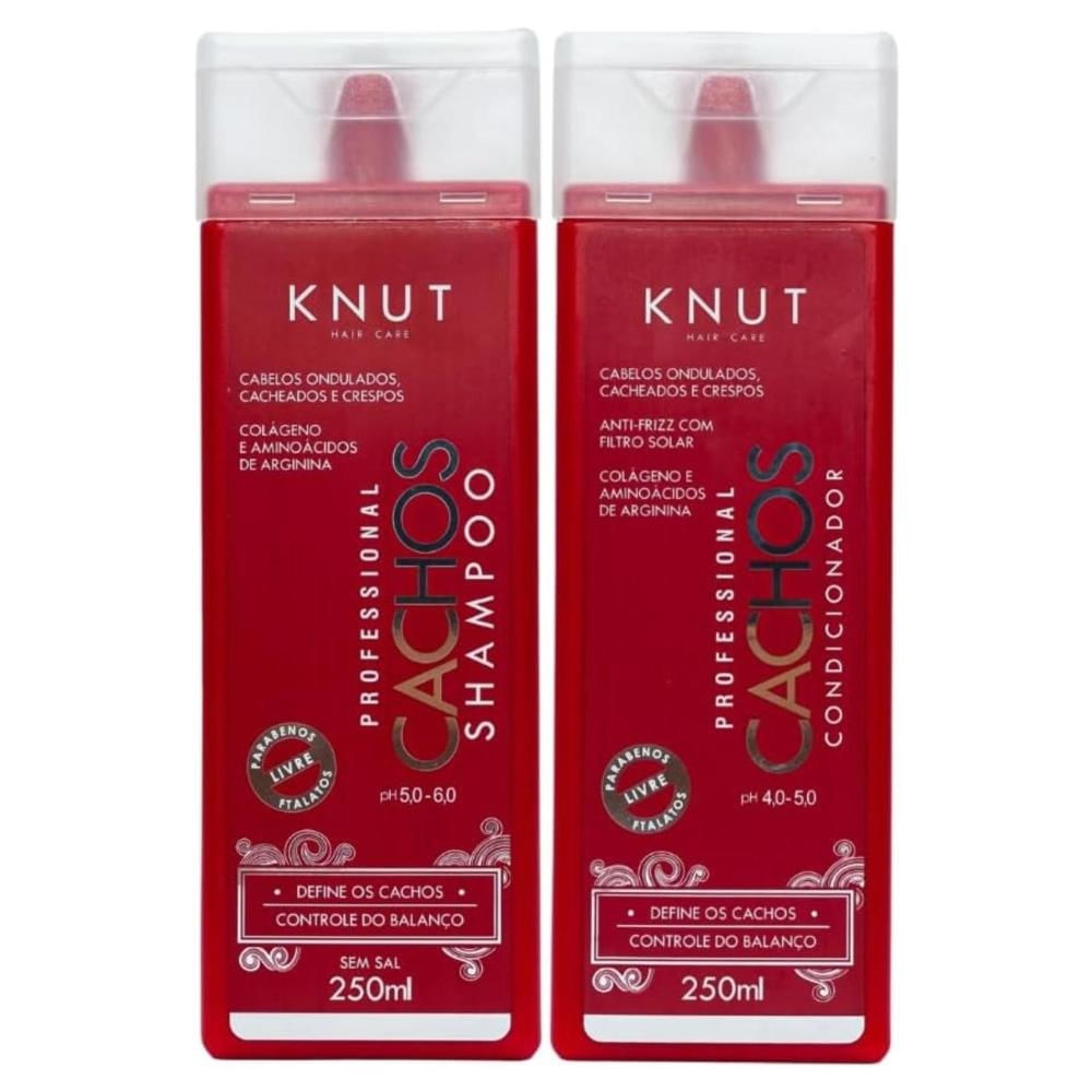 Knut Cachos Kit Shampoo + Condicionador Definição 250ml