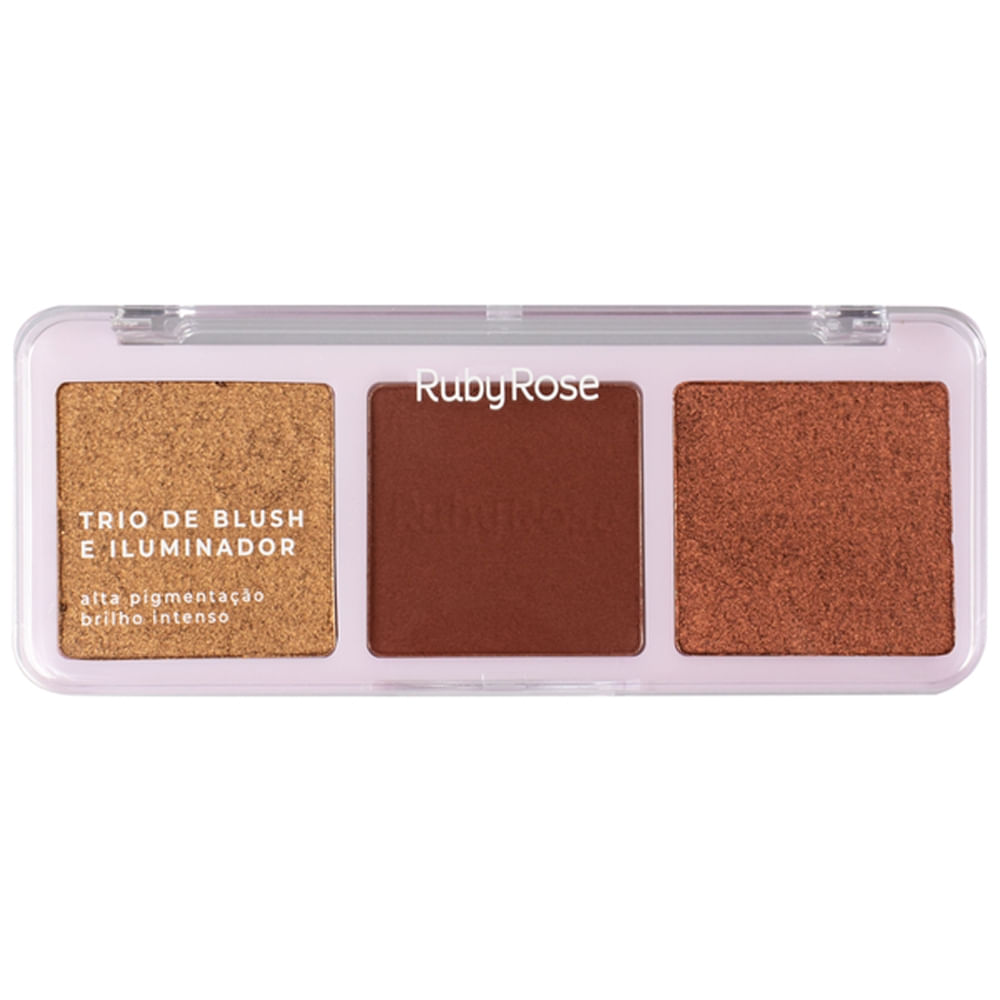 Trio De Blush E Iluminador B30 - Ruby Rose