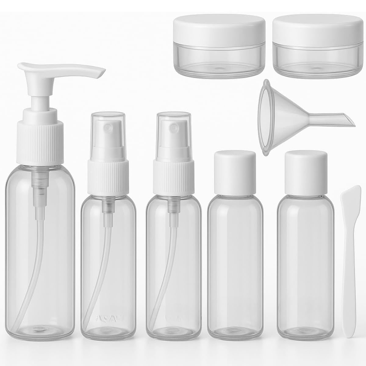 Kit Viagem Bella collection C/ 6 Pçs Necessaire Ziplock Para Cuidado Pessoal