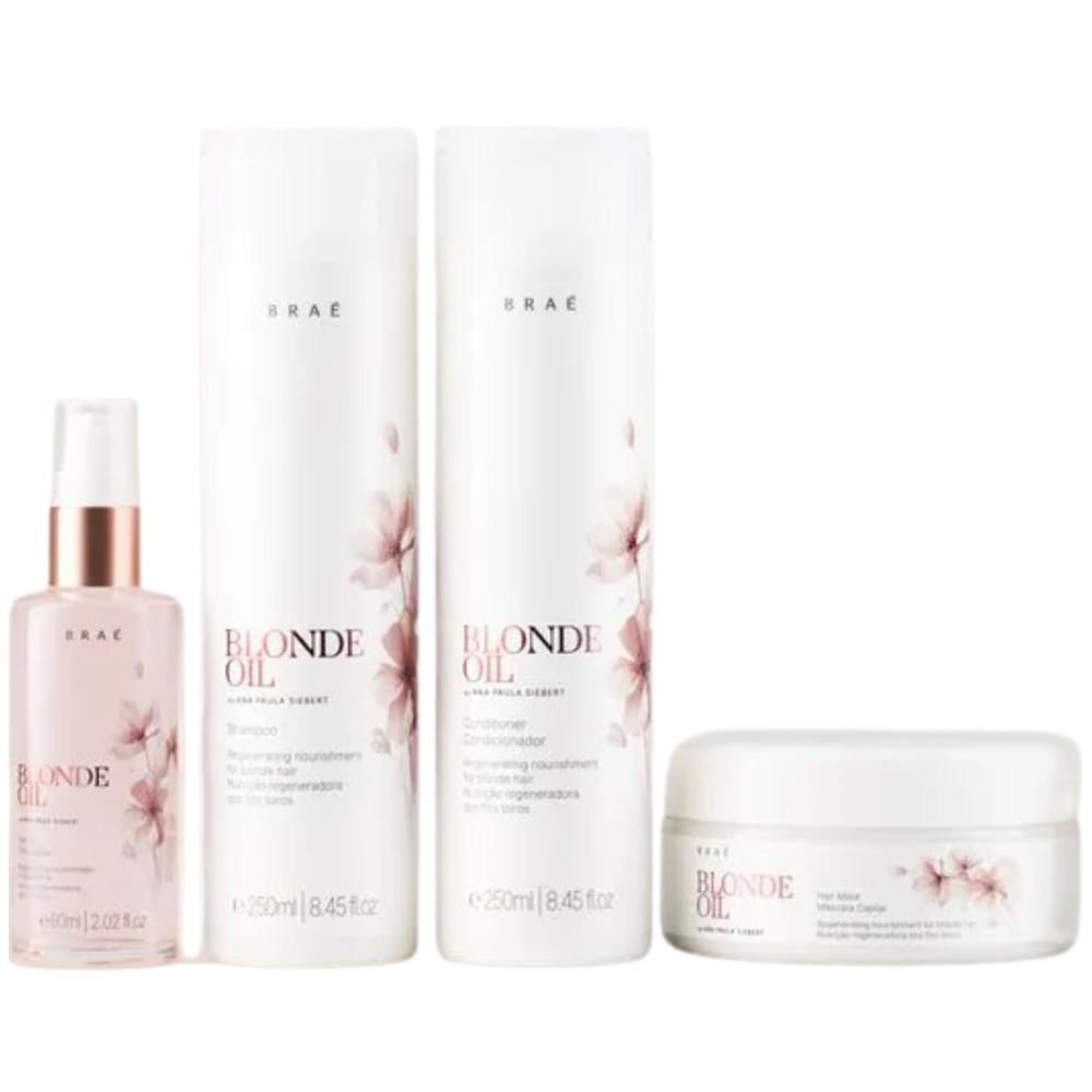 Kit Completo Braé Blonde Oil By Ana Paula Siebert 4 Itens