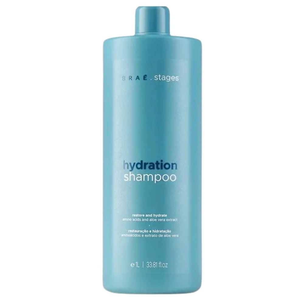 Shampoo BRAÉ Stages Hydration Brilho e Hidratação Intensa 1L