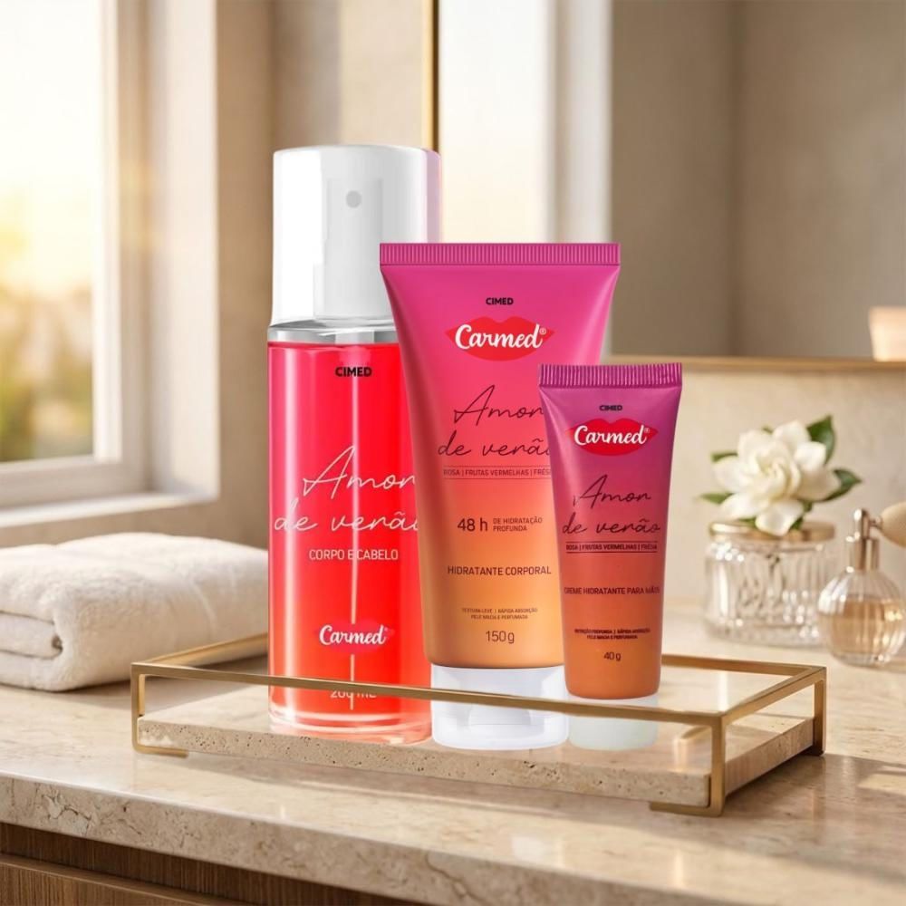 Kit Carmed Amor De Verão: Body Splash 200ml, Hidratante Corporal