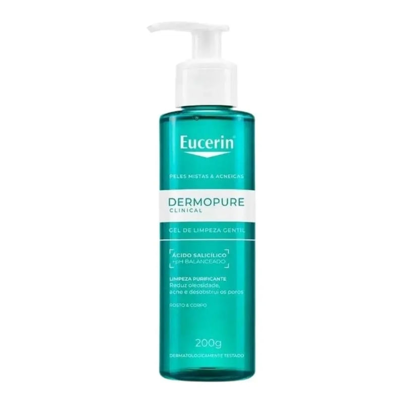 Eucerin Dermopure Clinical Gel De Limpeza Gentil 200Ml