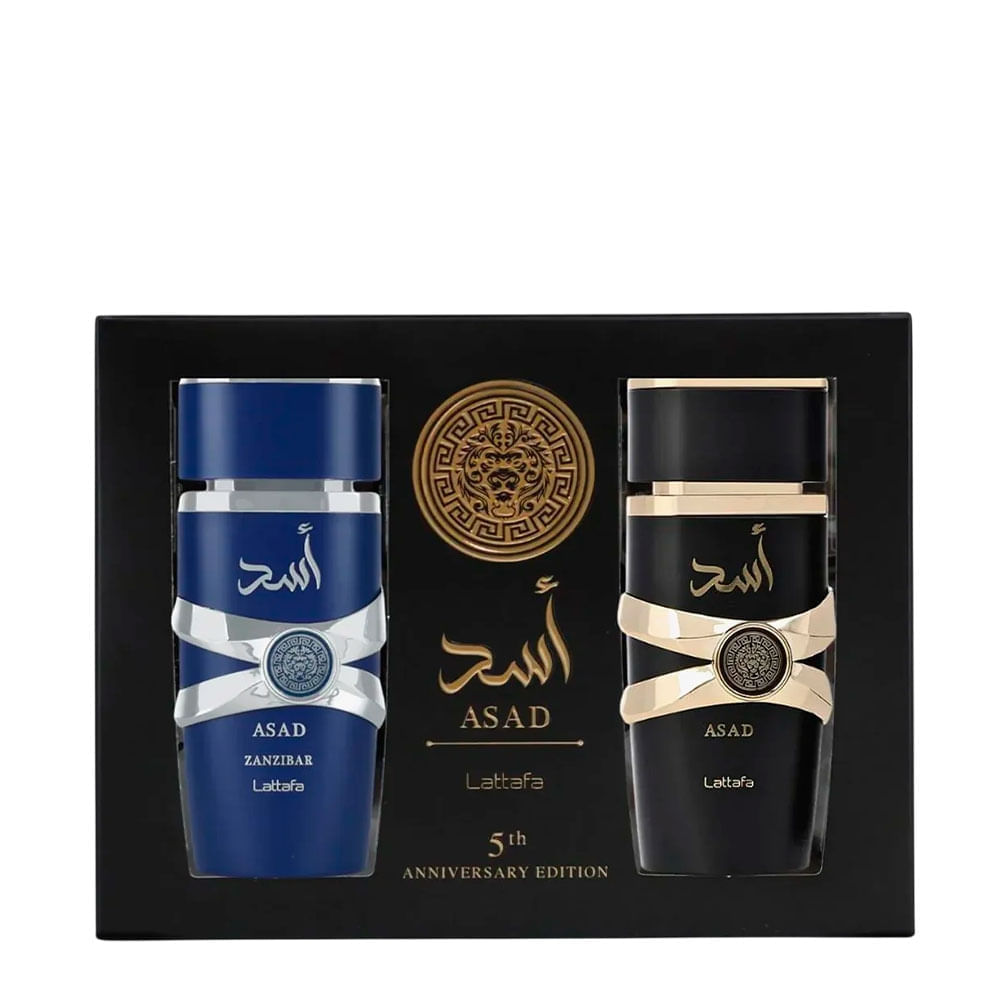 Kit Lattafa Asad 5th Anniversary Edition Masculino - Eau de Parfum