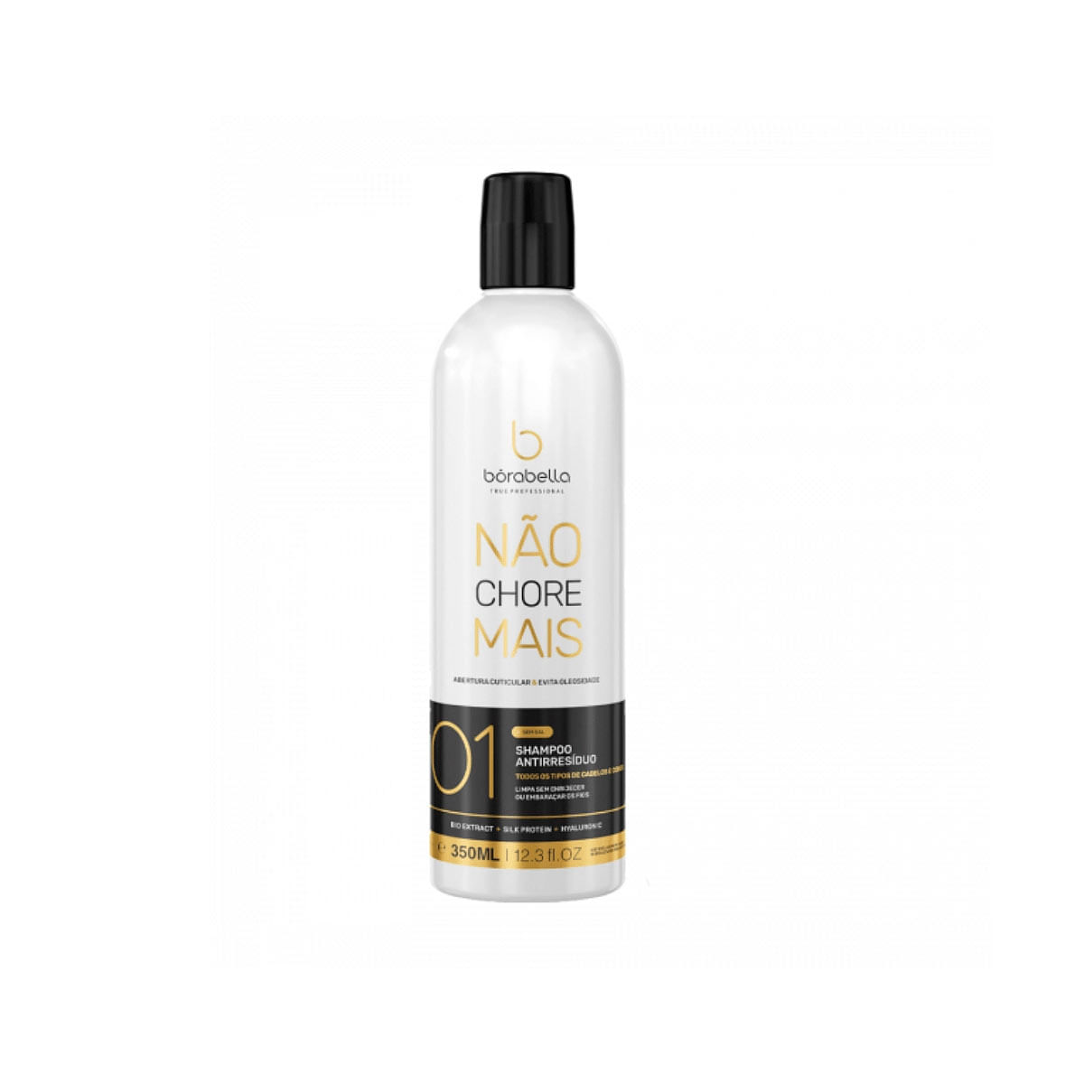 Shampoo Antirresíduos Limpeza Não Chore Mais Borabella 350ml