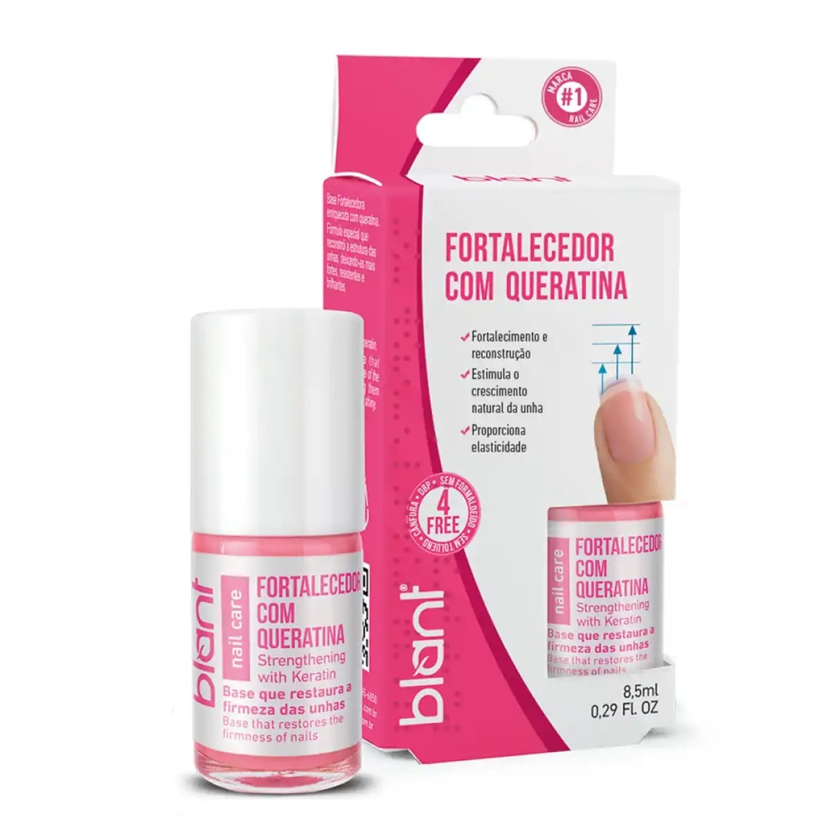 Base Fortalecedora Para Unhas Com Queratina Blant