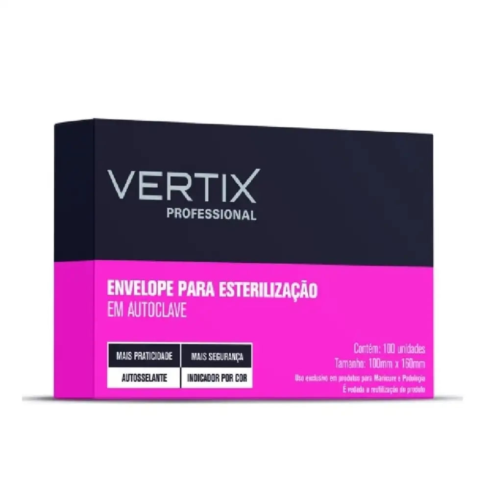 Envelope Esterilização 10Cm X 16Cm Vertix