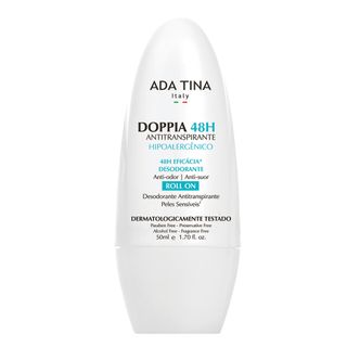 Ada Tina Doppia 48H Antitranspirante Hipoalergênico - Desodorante Antitranspirante Roll-On - 50ml Menor preço em Ada Tina Doppia 48H Antitranspirante Hipoalergênico - Desodorante Antitranspirante Roll-On - 50ml