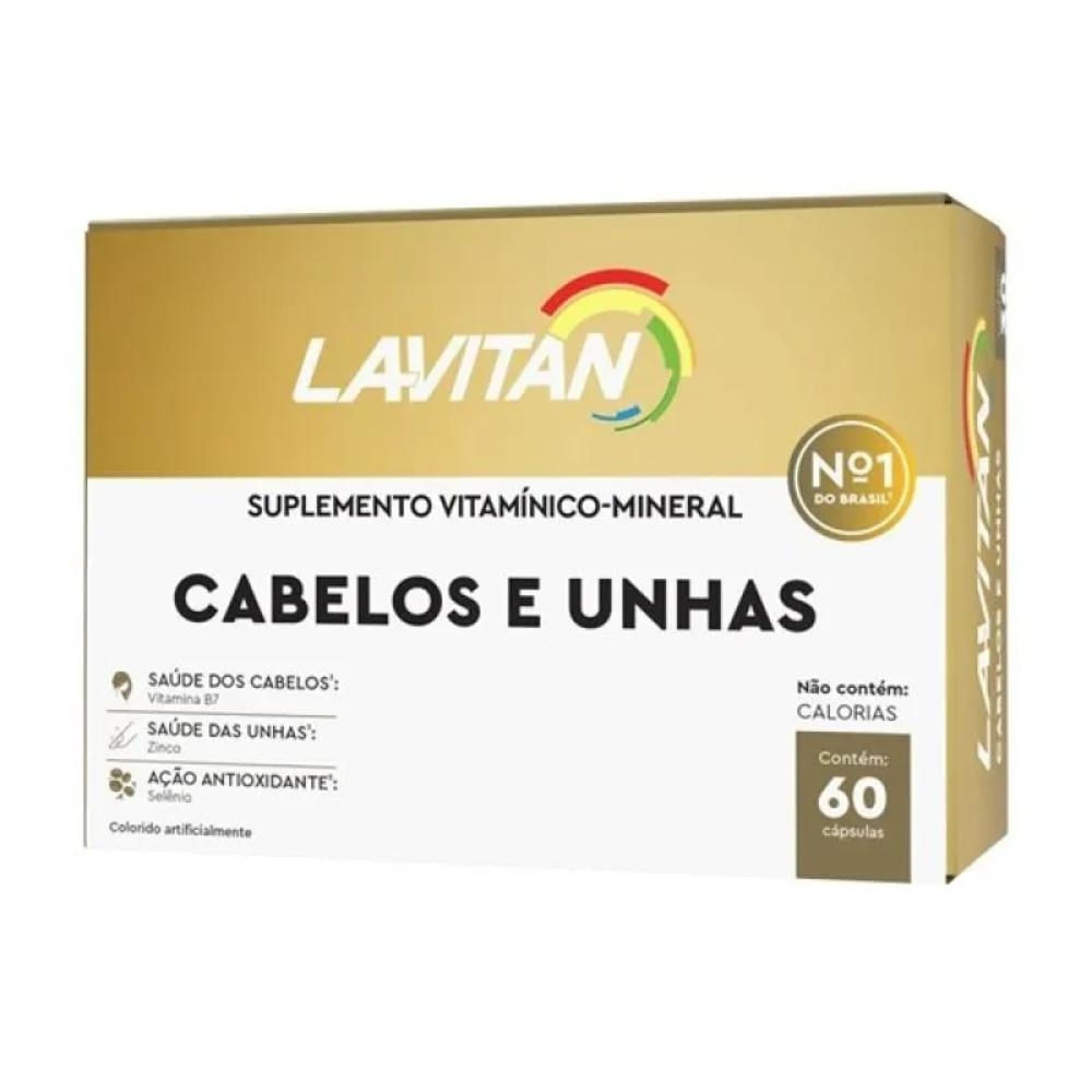 Lavitan Cabelos e Unhas Polivitamínico 60 cápsulas