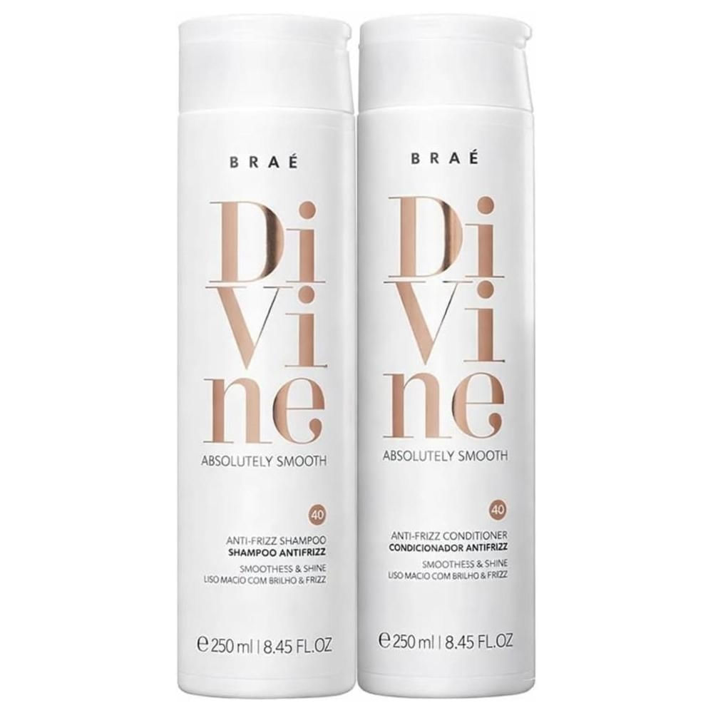 BRAÉ Divine Shampoo Condicionador Hidratação Antifrizz 250ml