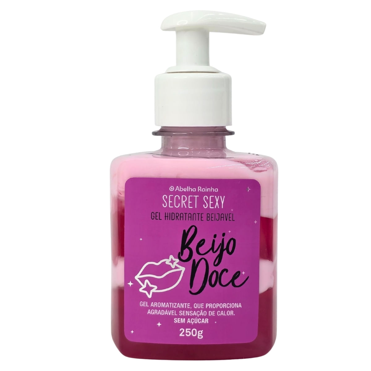 Gel Hidratante Desodorante Corporal Beijvável Beijo Doce Secret Sexy Abelha Rainha 250G