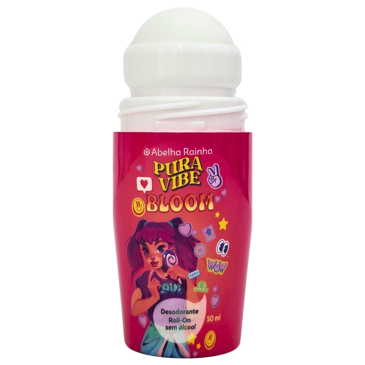 Desodorante Roll-On Feminino Bloom Pura Vibe Abelha Rainha 50Ml