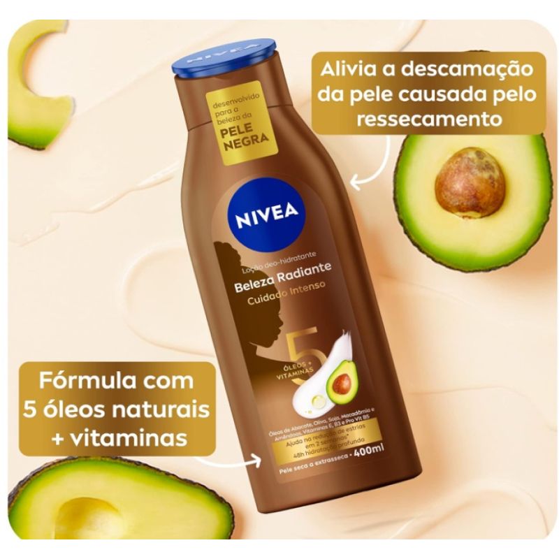 Pack Hidratante Nivea Beleza Radiante 400ml com 2 unidades - Época