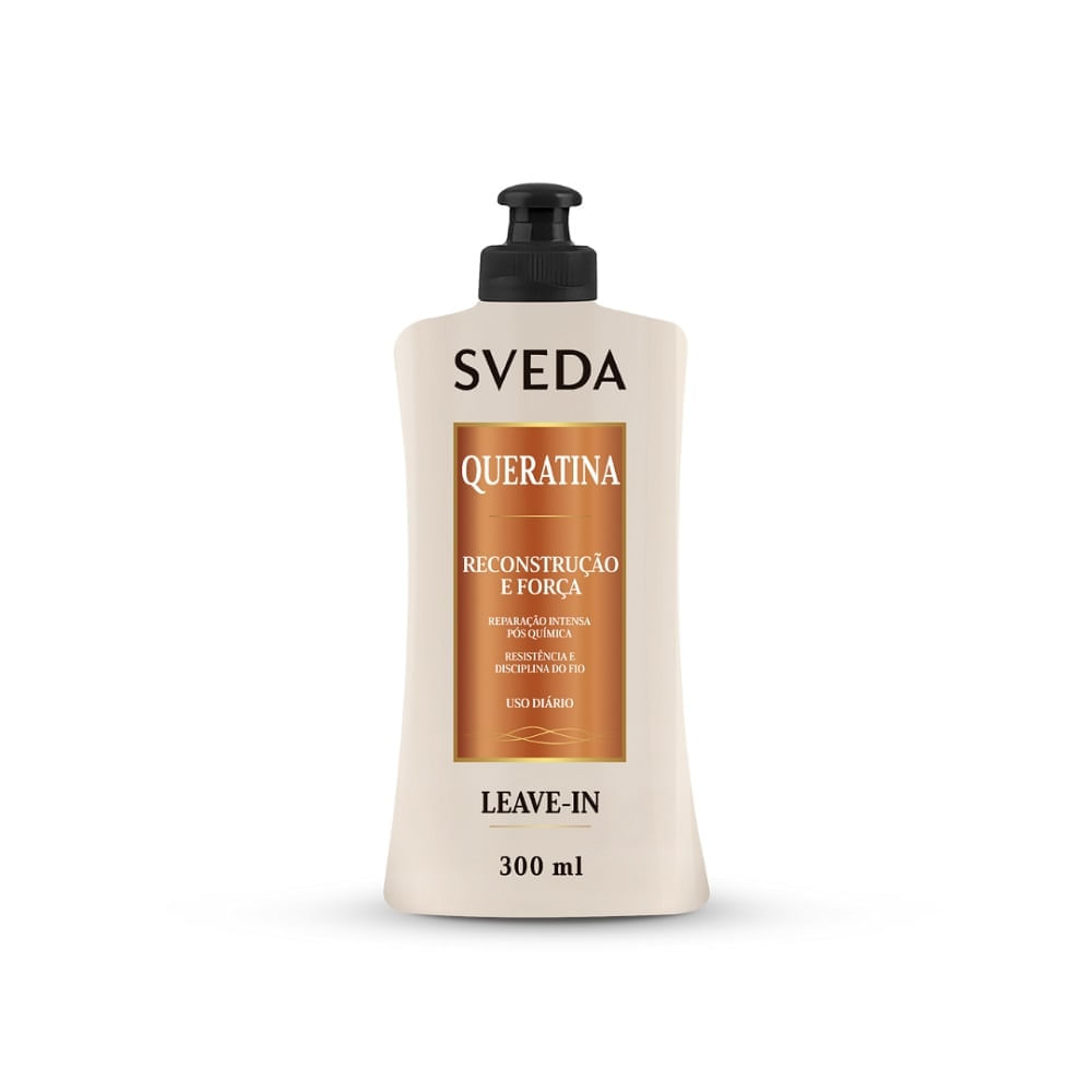 Leave-In Sveda Hair Queratina Reconstrução e Força 300ml