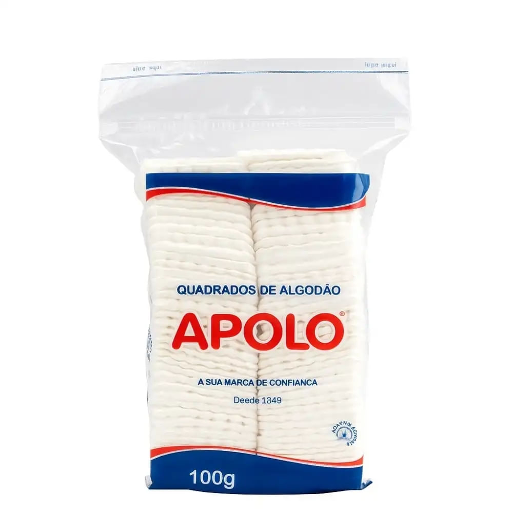 Algodão Quadrados Apolo 100G