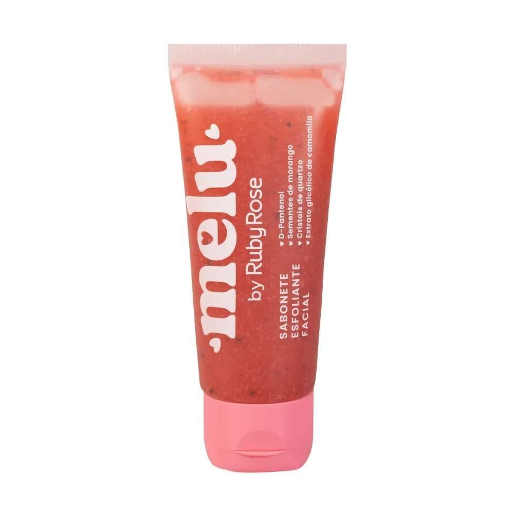 Ruby Rose Melu Morango - Sabonete Líquido Esfoliante Facial
