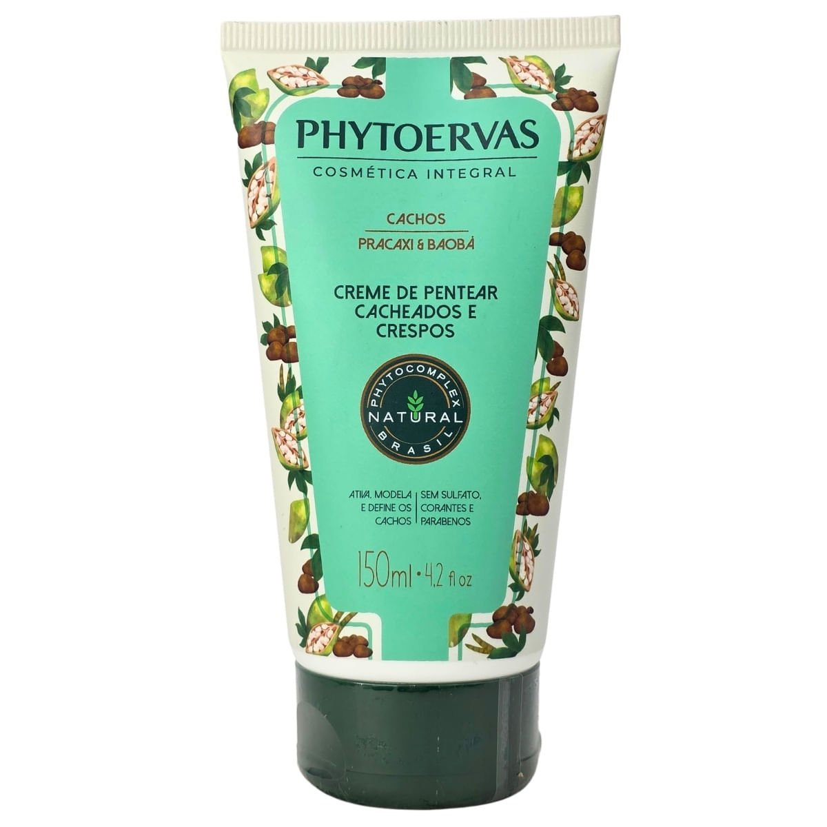 Creme de Pentear Cacheados e Crespos Pracaxi e Baobá Phytoervas 150ml