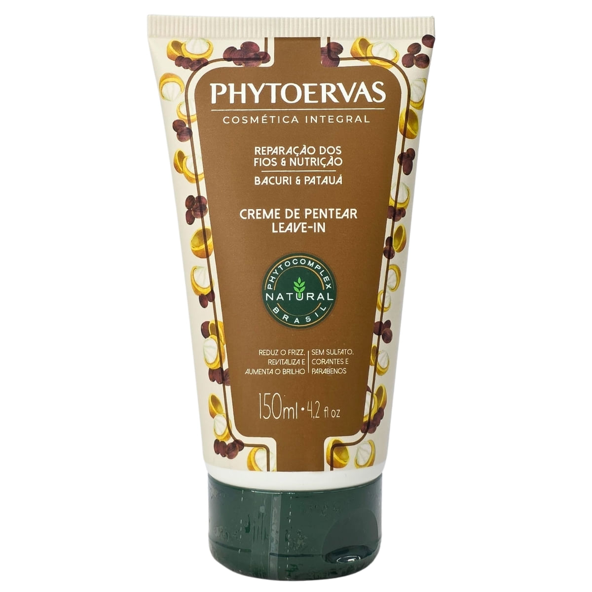 Creme de Pentear Leave-in Reparação dos Fios e Nutrição Bacuri e Patauá Phytoervas 150ml