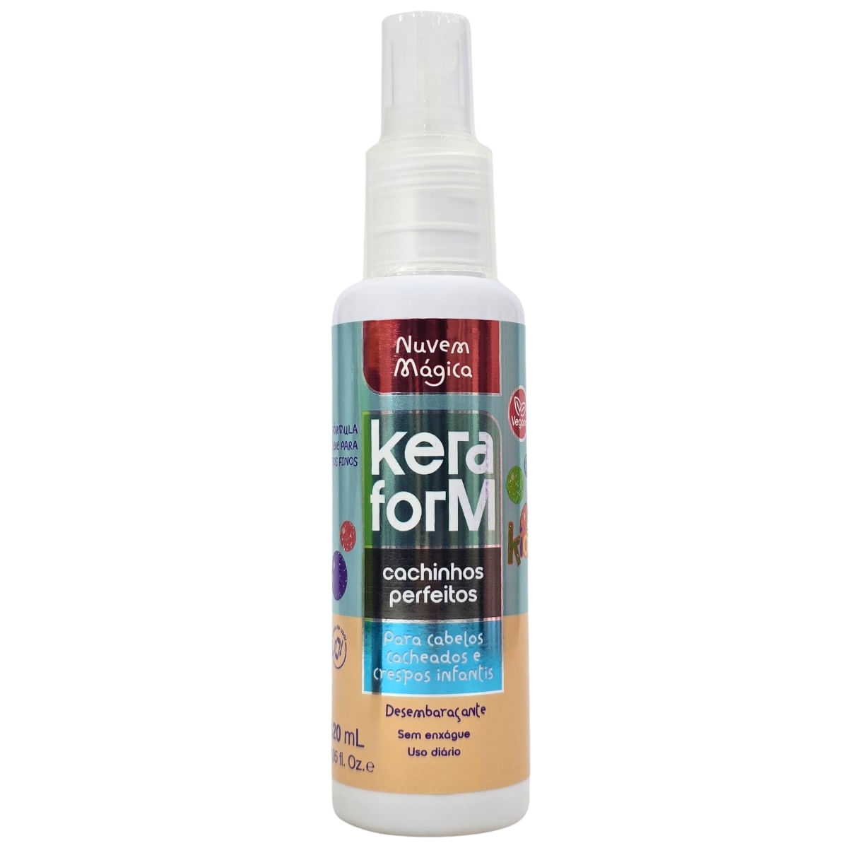 Desembaraçante Cachinhos Perfeitos Vegano Nuvem Mágica Keraform Kids Skafe 120Ml