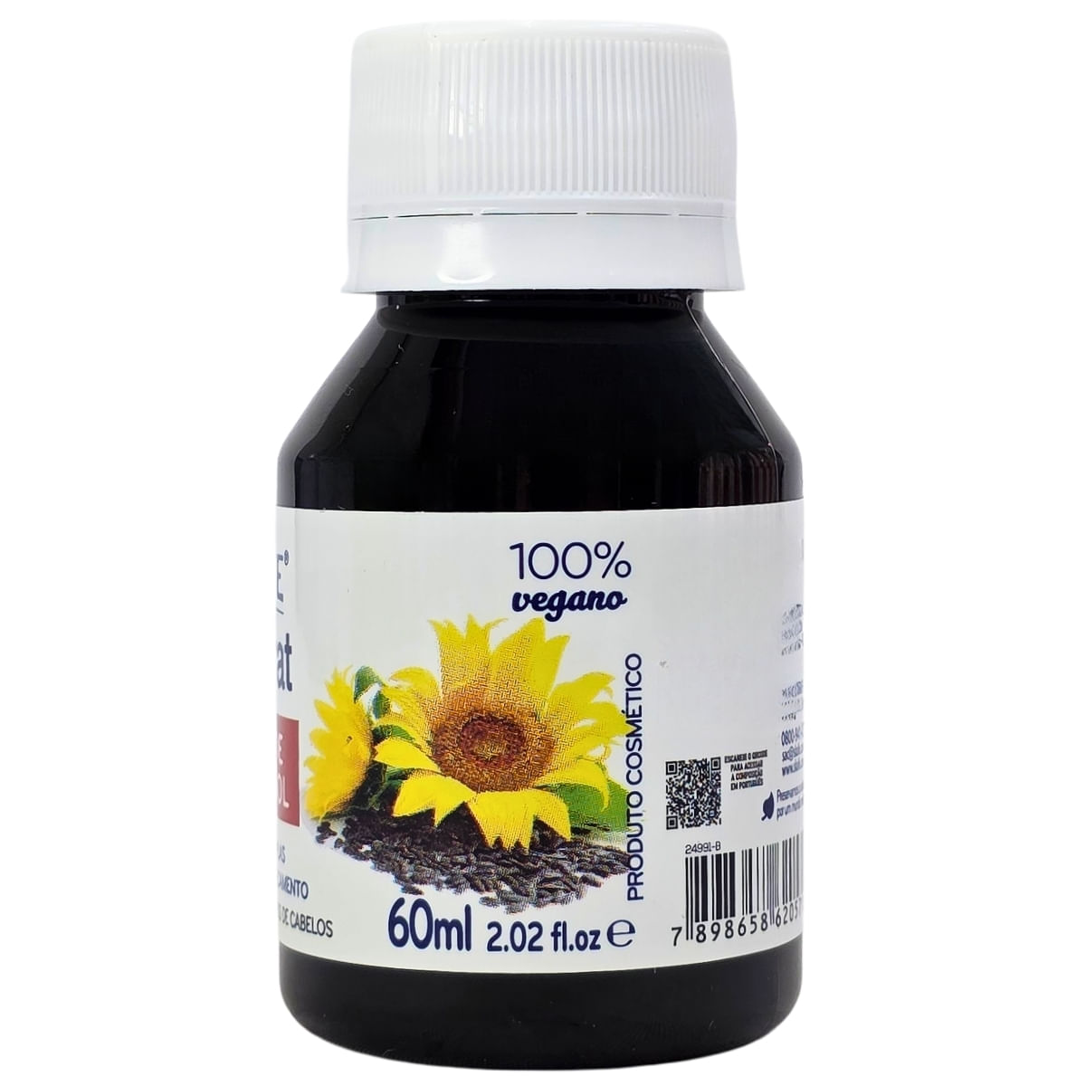 Óleo de Girassol 100% Vegano Natutrat Skafe 60ml