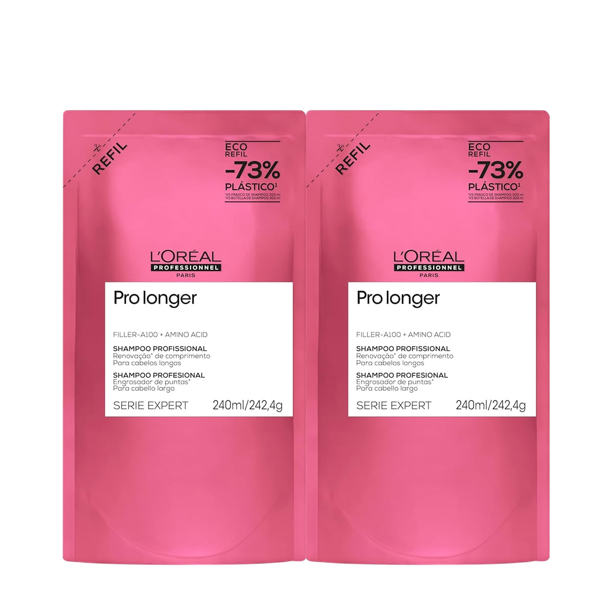 Kit L'Oréal Professionnel Pro Longer Refil Shampoo Extra (2 Unidades)