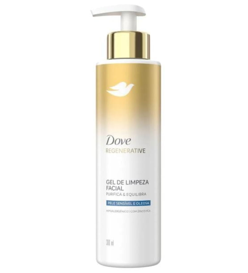 Dove Regenerative Gel De Limpeza Pele Sensível E Oleosa 300Ml